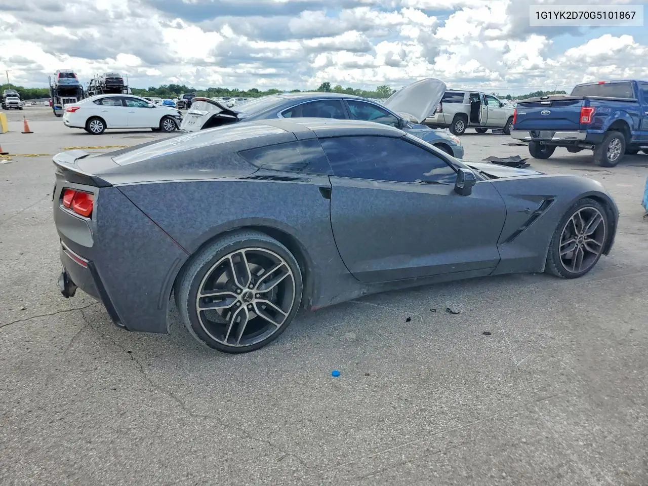 2016 Chevrolet Corvette Stingray Z51 2Lt VIN: 1G1YK2D70G5101867 Lot: 60982536