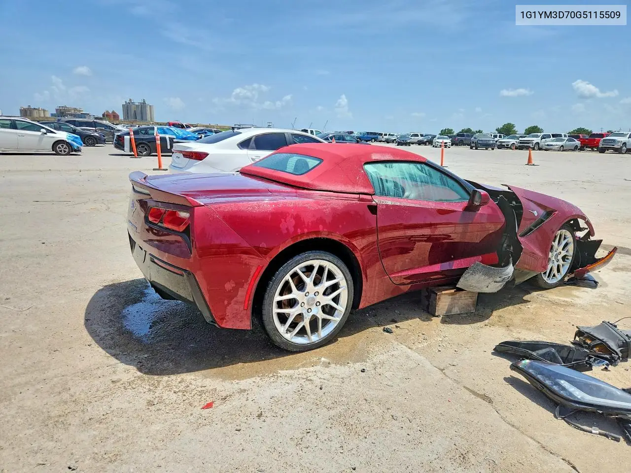 2016 Chevrolet Corvette Stingray Z51 3Lt VIN: 1G1YM3D70G5115509 Lot: 61064406