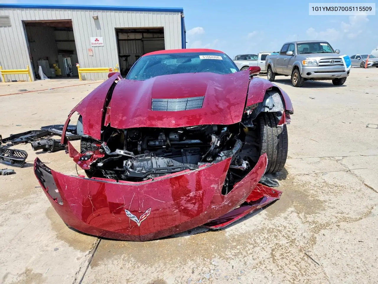 2016 Chevrolet Corvette Stingray Z51 3Lt VIN: 1G1YM3D70G5115509 Lot: 61064406