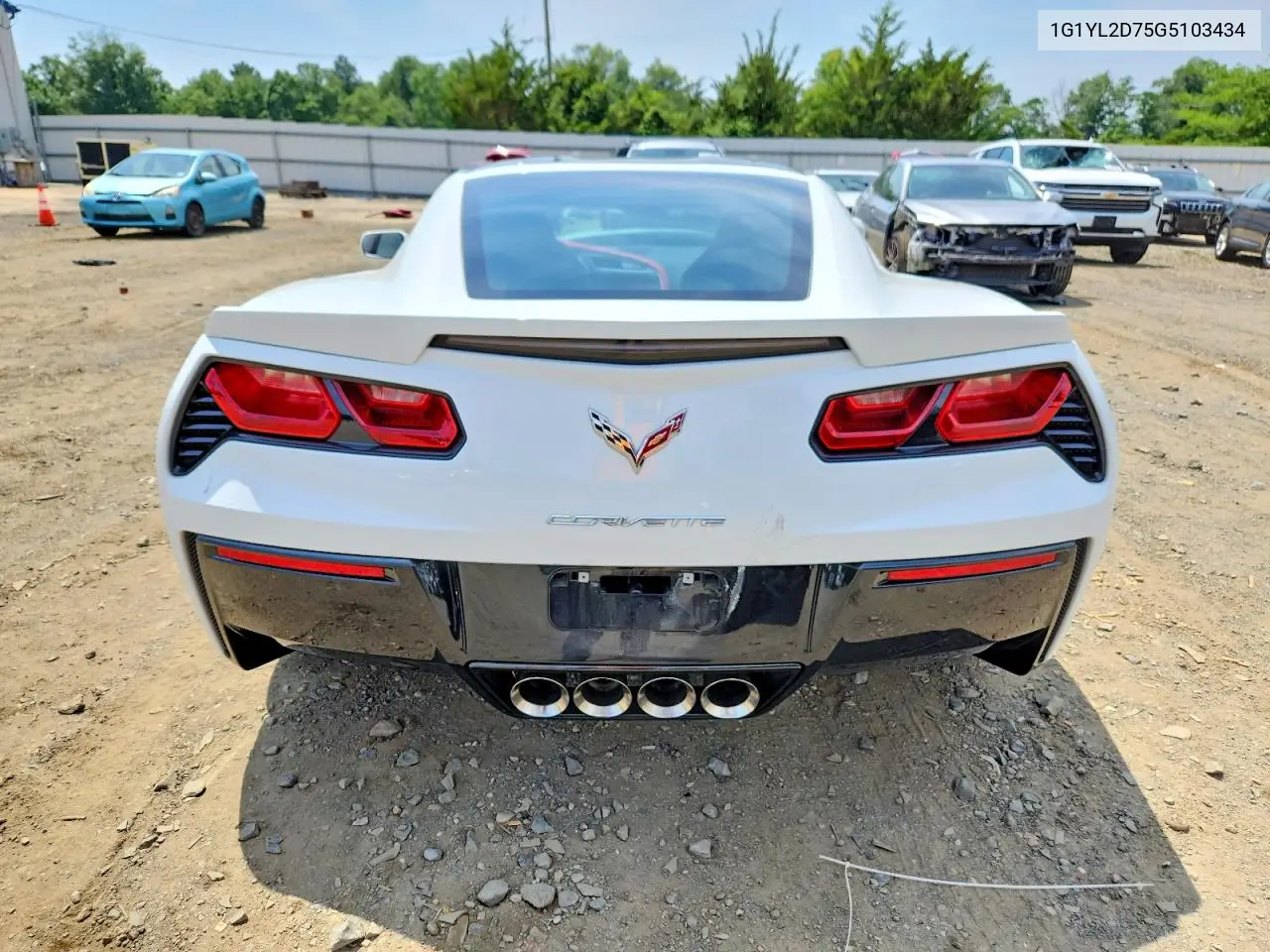 2016 Chevrolet Corvette Stingray Z51 3Lt VIN: 1G1YL2D75G5103434 Lot: 61212896