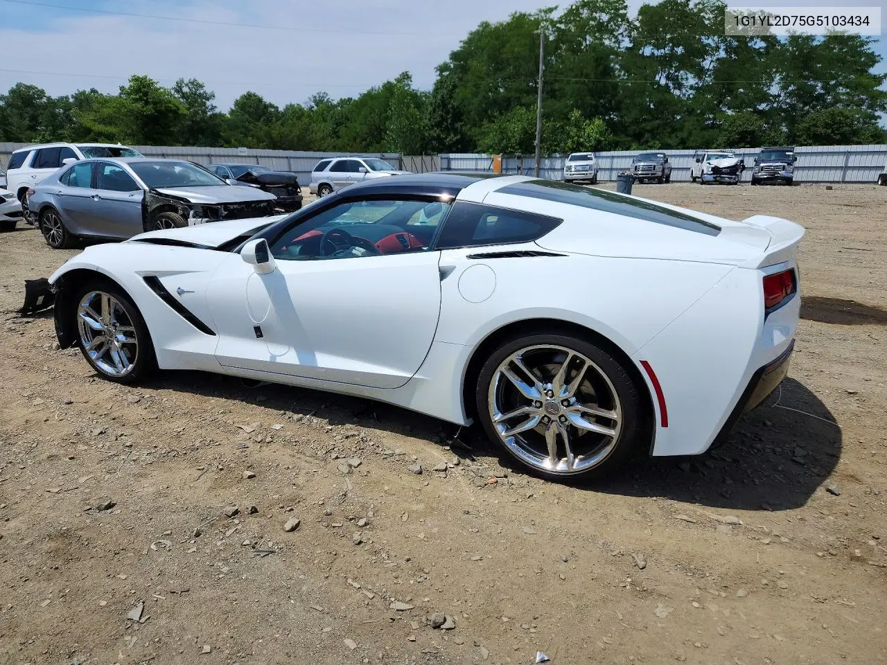 2016 Chevrolet Corvette Stingray Z51 3Lt VIN: 1G1YL2D75G5103434 Lot: 61212896