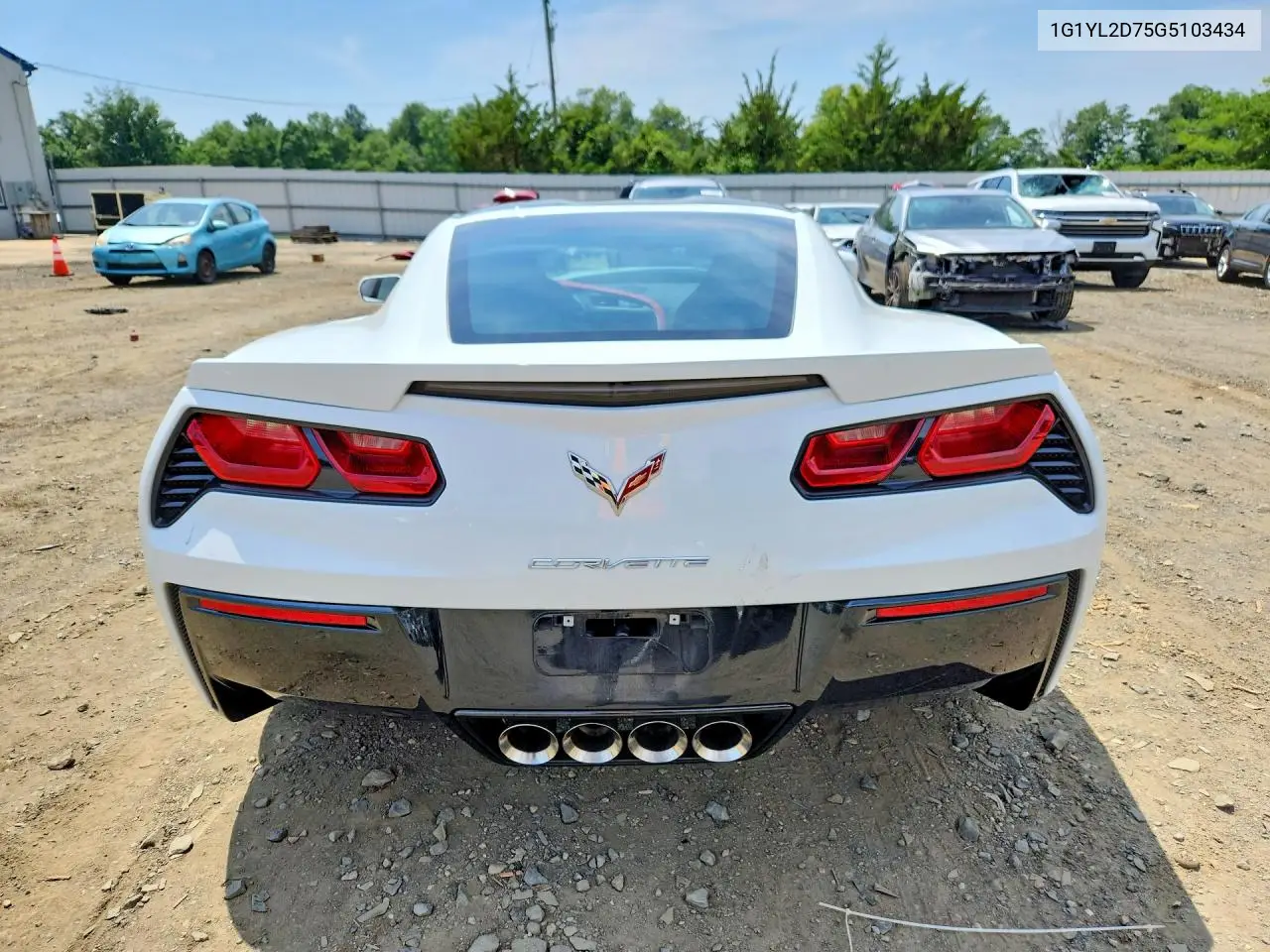 2016 Chevrolet Corvette Stingray Z51 3Lt VIN: 1G1YL2D75G5103434 Lot: 61212896