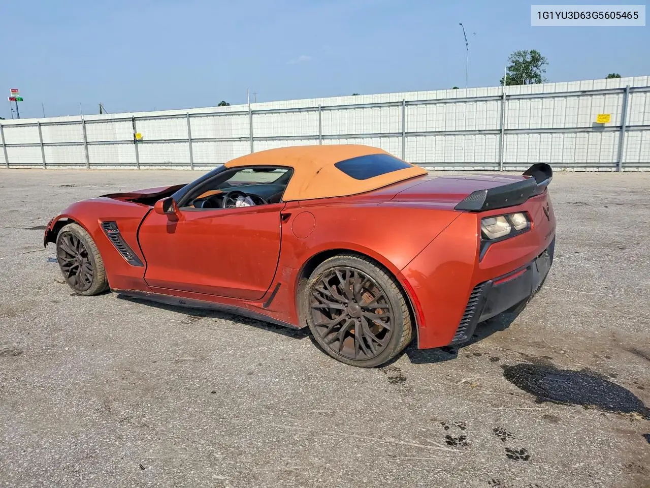 2016 Chevrolet Corvette Z06 3Lz VIN: 1G1YU3D63G5605465 Lot: 61523906