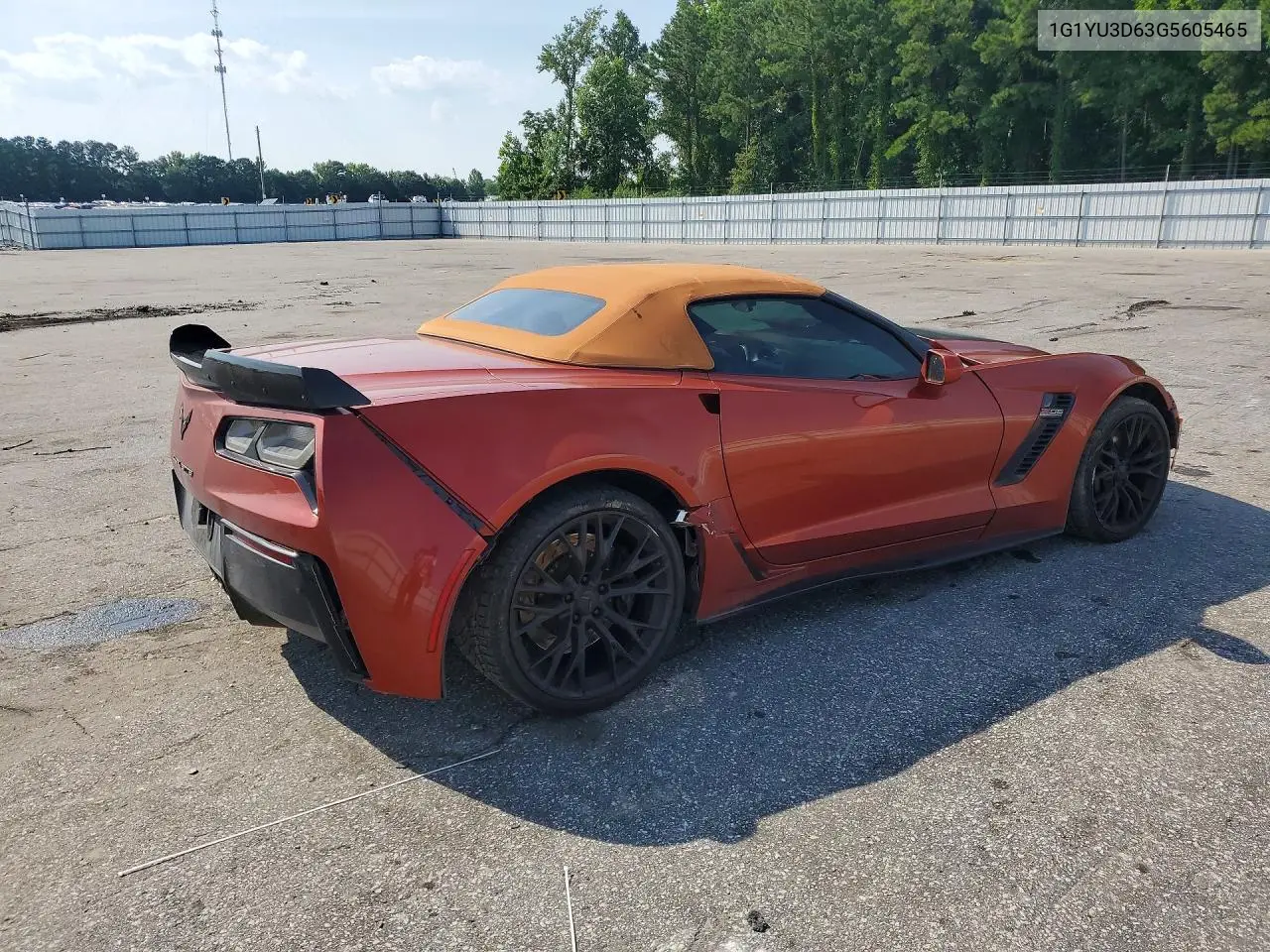2016 Chevrolet Corvette Z06 3Lz VIN: 1G1YU3D63G5605465 Lot: 61523906