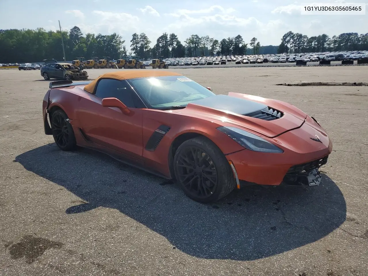 2016 Chevrolet Corvette Z06 3Lz VIN: 1G1YU3D63G5605465 Lot: 61523906