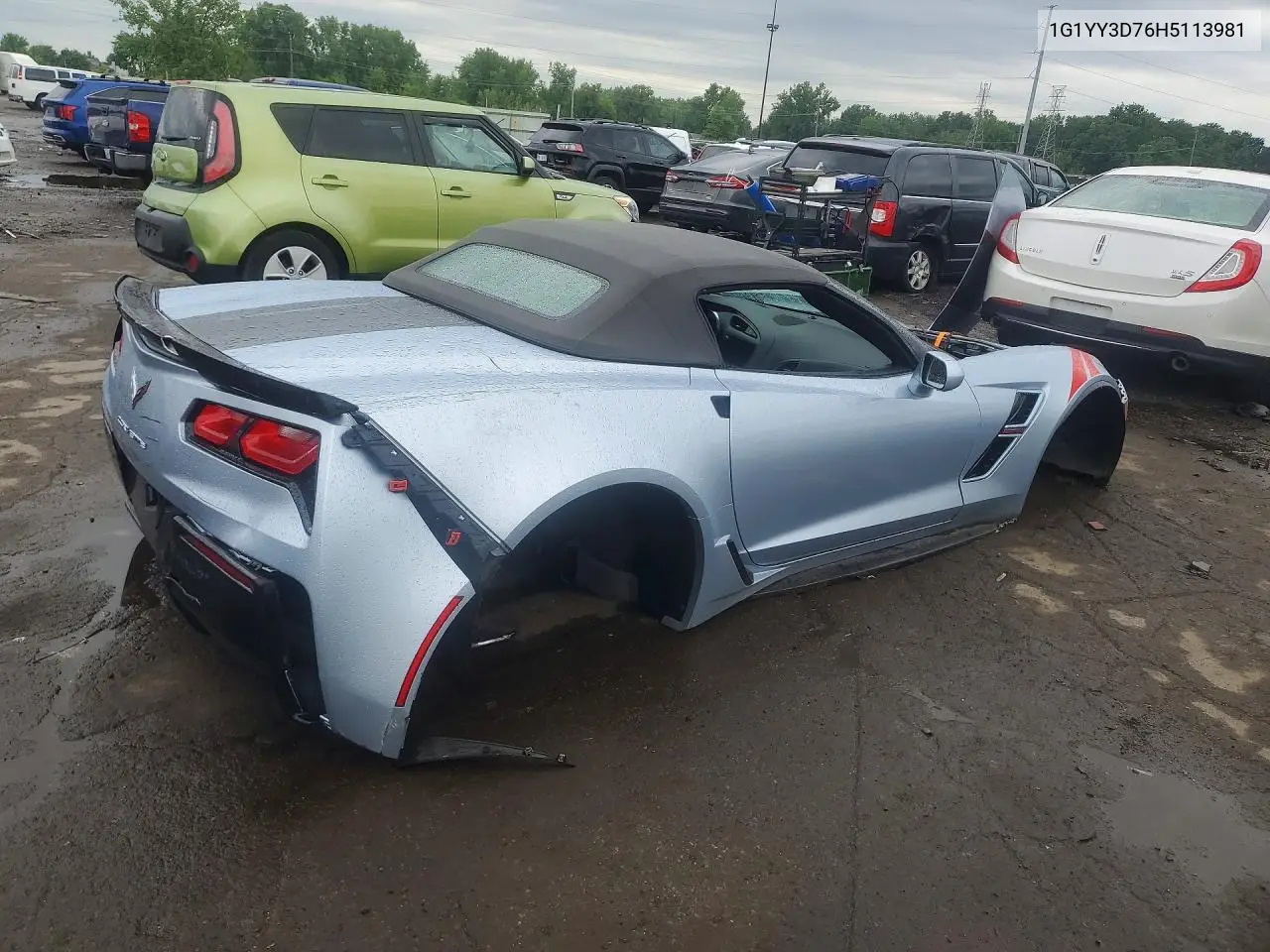 2017 Chevrolet Corvette Grand Sport 2Lt VIN: 1G1YY3D76H5113981 Lot: 58617446
