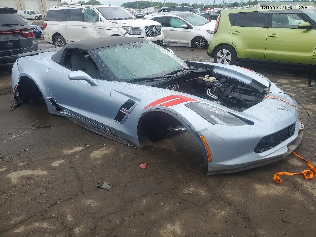 2017 Chevrolet Corvette Grand Sport 2Lt VIN: 1G1YY3D76H5113981 Lot: 58617446
