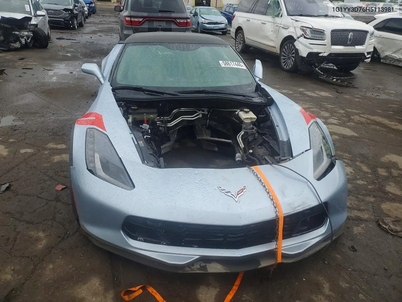 2017 Chevrolet Corvette Grand Sport 2Lt VIN: 1G1YY3D76H5113981 Lot: 58617446