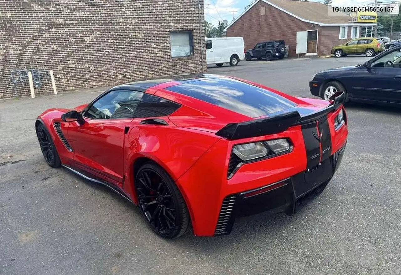 2017 Chevrolet Corvette Z06 2Lz VIN: 1G1YS2D66H5606157 Lot: 59249336