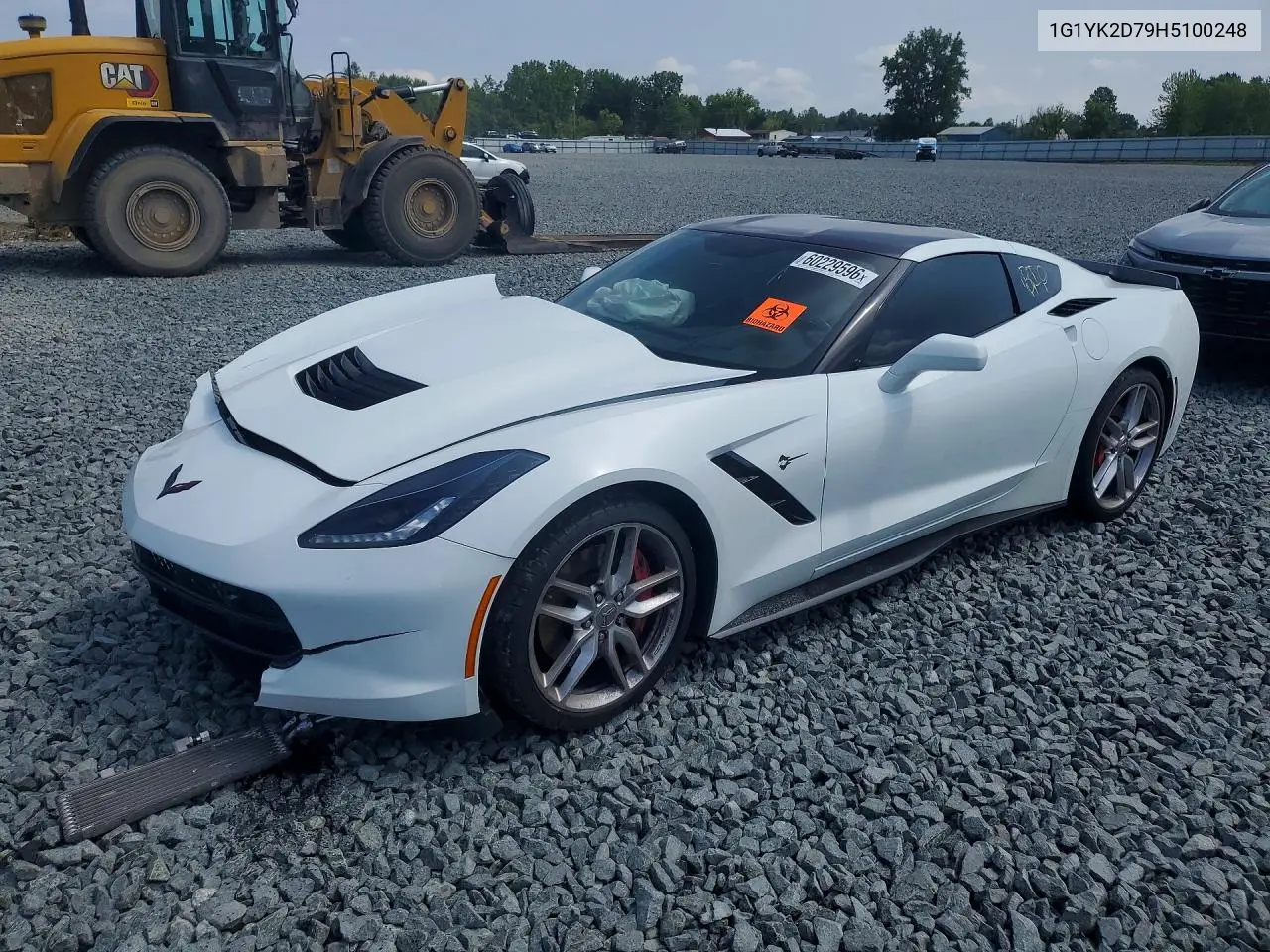2017 Chevrolet Corvette Stingray Z51 2Lt VIN: 1G1YK2D79H5100248 Lot: 60229596