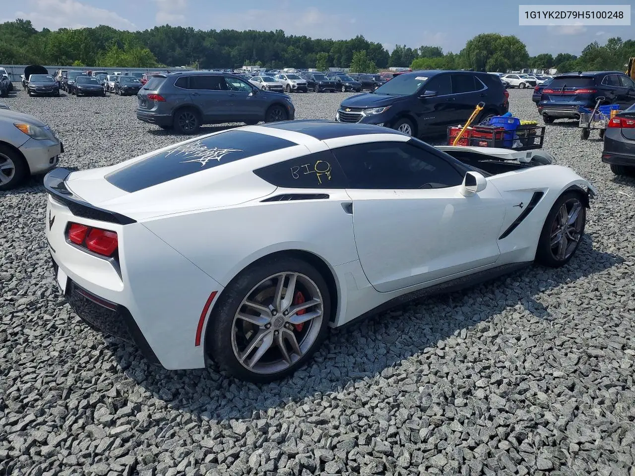 2017 Chevrolet Corvette Stingray Z51 2Lt VIN: 1G1YK2D79H5100248 Lot: 60229596