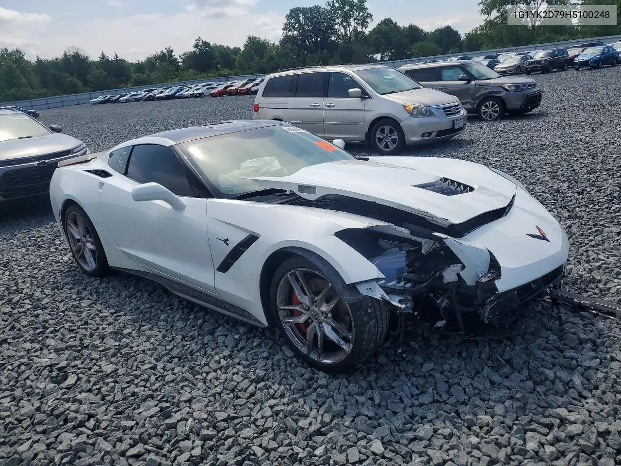 2017 Chevrolet Corvette Stingray Z51 2Lt VIN: 1G1YK2D79H5100248 Lot: 60229596