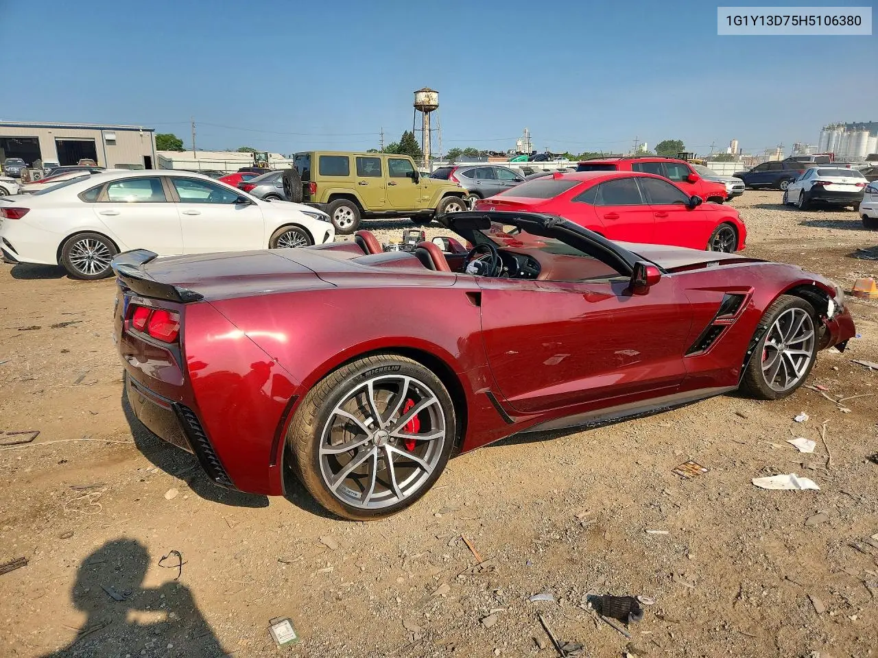2017 Chevrolet Corvette Grand Sport 3Lt VIN: 1G1Y13D75H5106380 Lot: 61233186