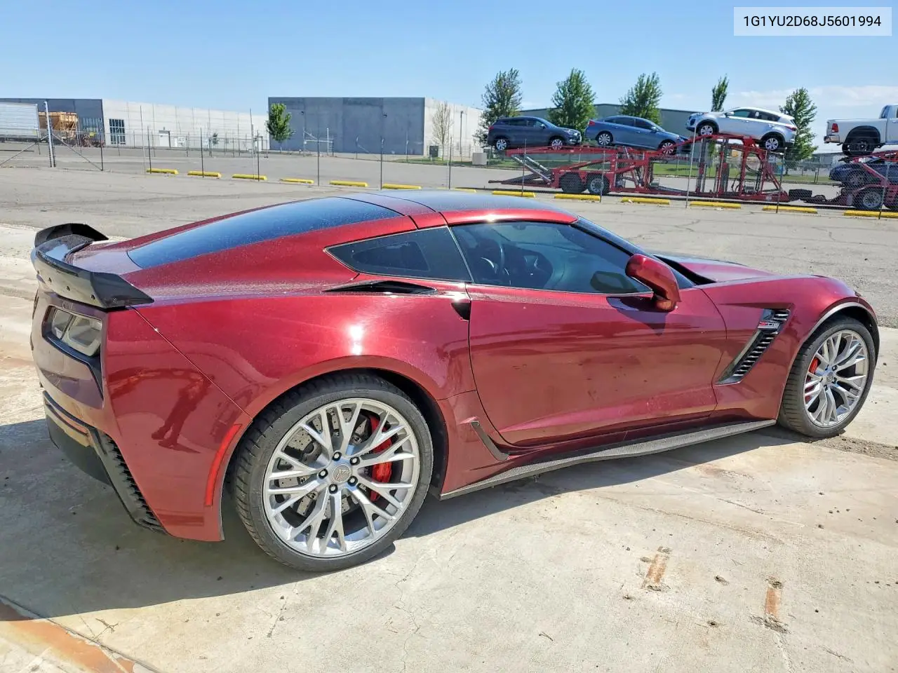 2018 Chevrolet Corvette Z06 3Lz VIN: 1G1YU2D68J5601994 Lot: 59307916