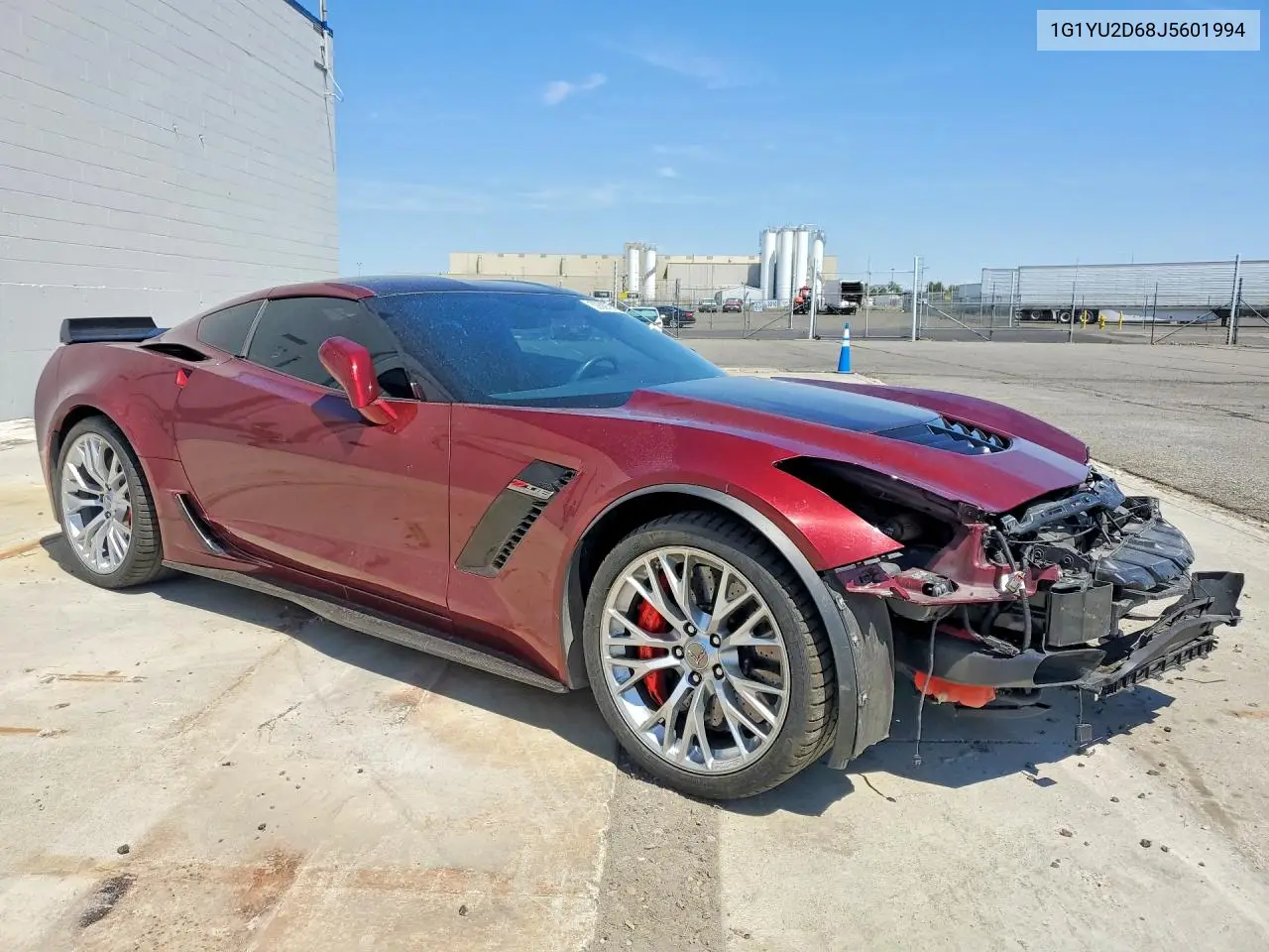2018 Chevrolet Corvette Z06 3Lz VIN: 1G1YU2D68J5601994 Lot: 59307916