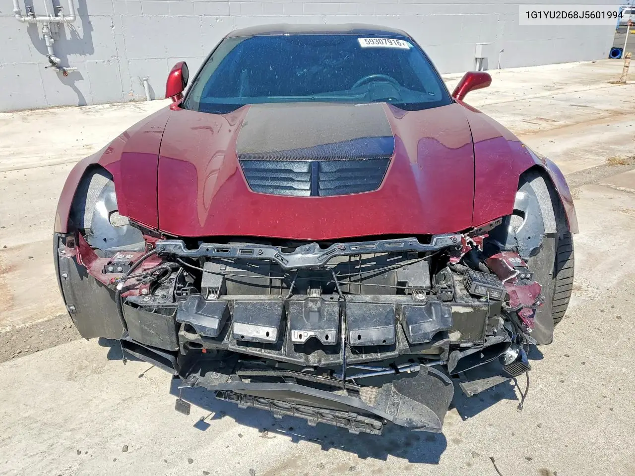 2018 Chevrolet Corvette Z06 3Lz VIN: 1G1YU2D68J5601994 Lot: 59307916
