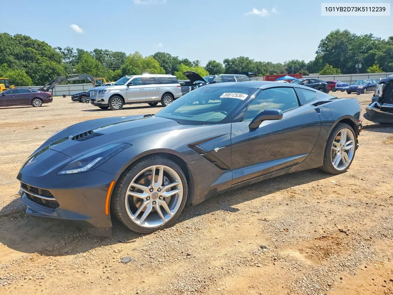 2019 Chevrolet Corvette Stingray 1Lt VIN: 1G1YB2D73K5112239 Lot: 58812536