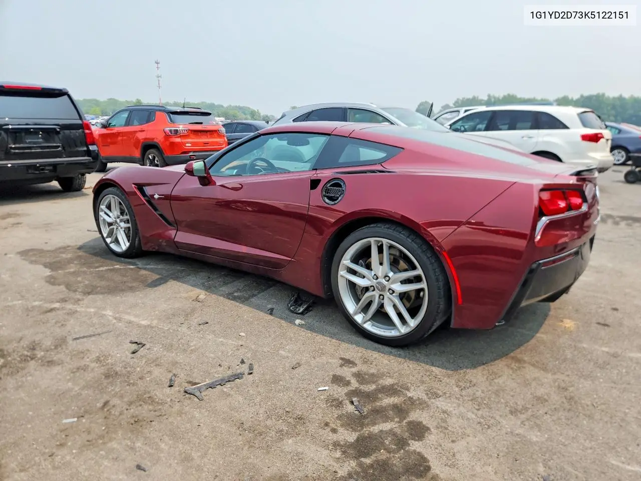 2019 Chevrolet Corvette Stingray 2Lt VIN: 1G1YD2D73K5122151 Lot: 60841796