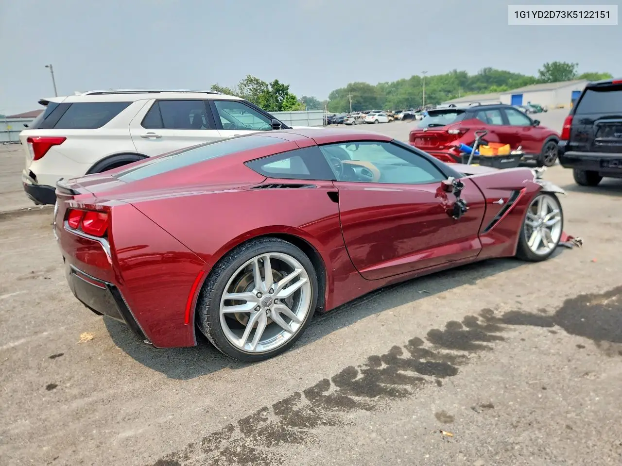 2019 Chevrolet Corvette Stingray 2Lt VIN: 1G1YD2D73K5122151 Lot: 60841796