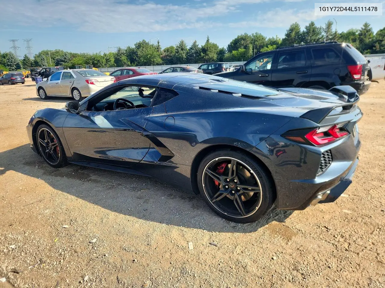 2020 Chevrolet Corvette Stingray 2Lt VIN: 1G1Y72D44L5111478 Lot: 60455476