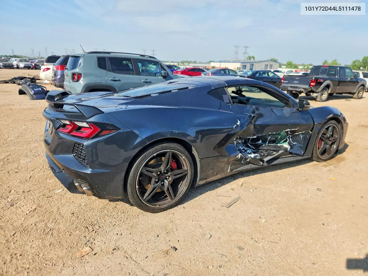 2020 Chevrolet Corvette Stingray 2Lt VIN: 1G1Y72D44L5111478 Lot: 60455476