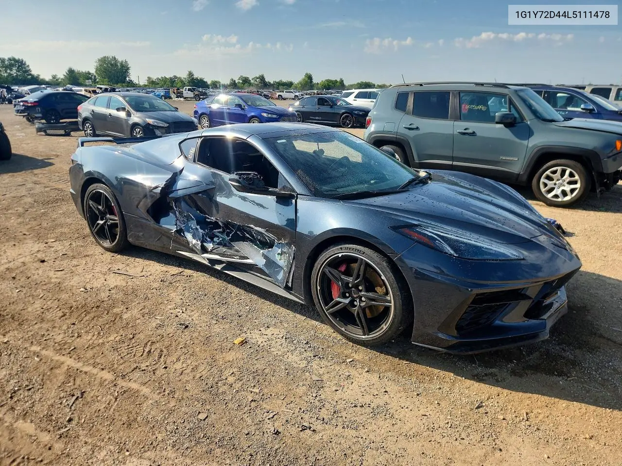 2020 Chevrolet Corvette Stingray 2Lt VIN: 1G1Y72D44L5111478 Lot: 60455476