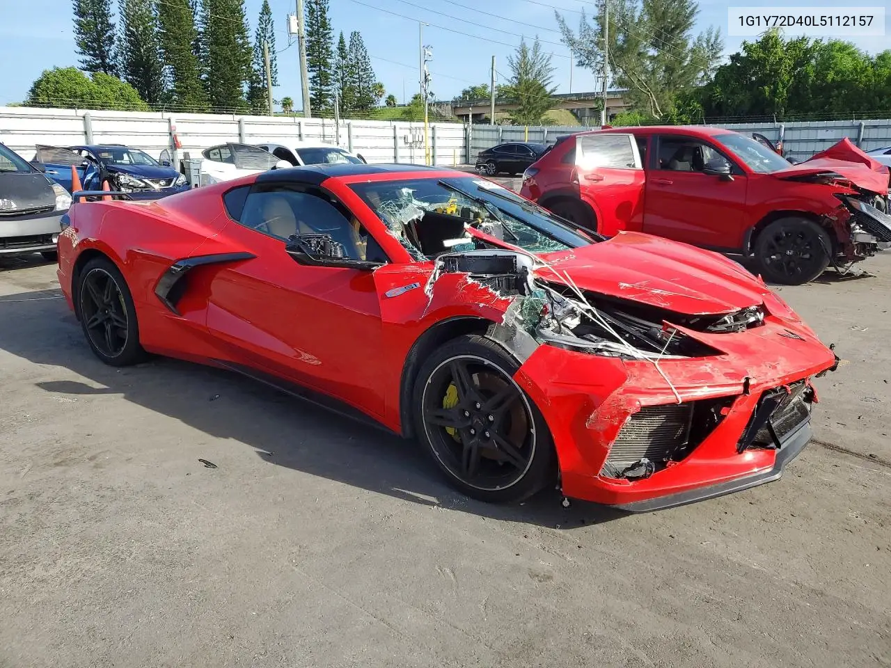 2020 Chevrolet Corvette Stingray 2Lt VIN: 1G1Y72D40L5112157 Lot: 60840676