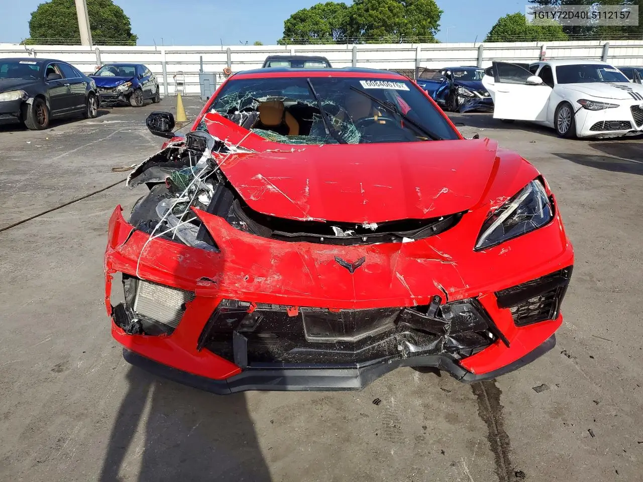 2020 Chevrolet Corvette Stingray 2Lt VIN: 1G1Y72D40L5112157 Lot: 60840676