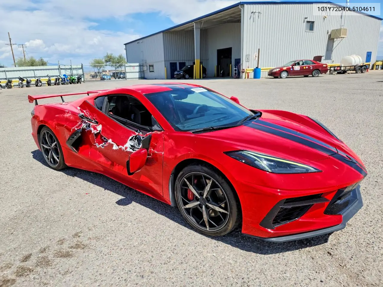 2020 Chevrolet Corvette Stingray 2Lt VIN: 1G1Y72D40L5104611 Lot: 60999696