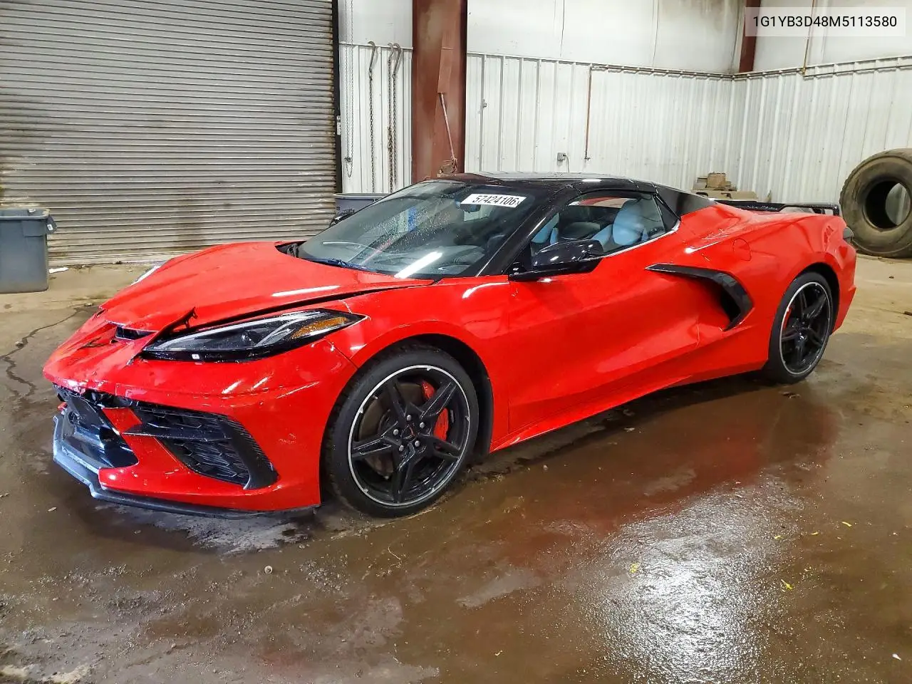 2021 Chevrolet Corvette Stingray 2Lt VIN: 1G1YB3D48M5113580 Lot: 57424106