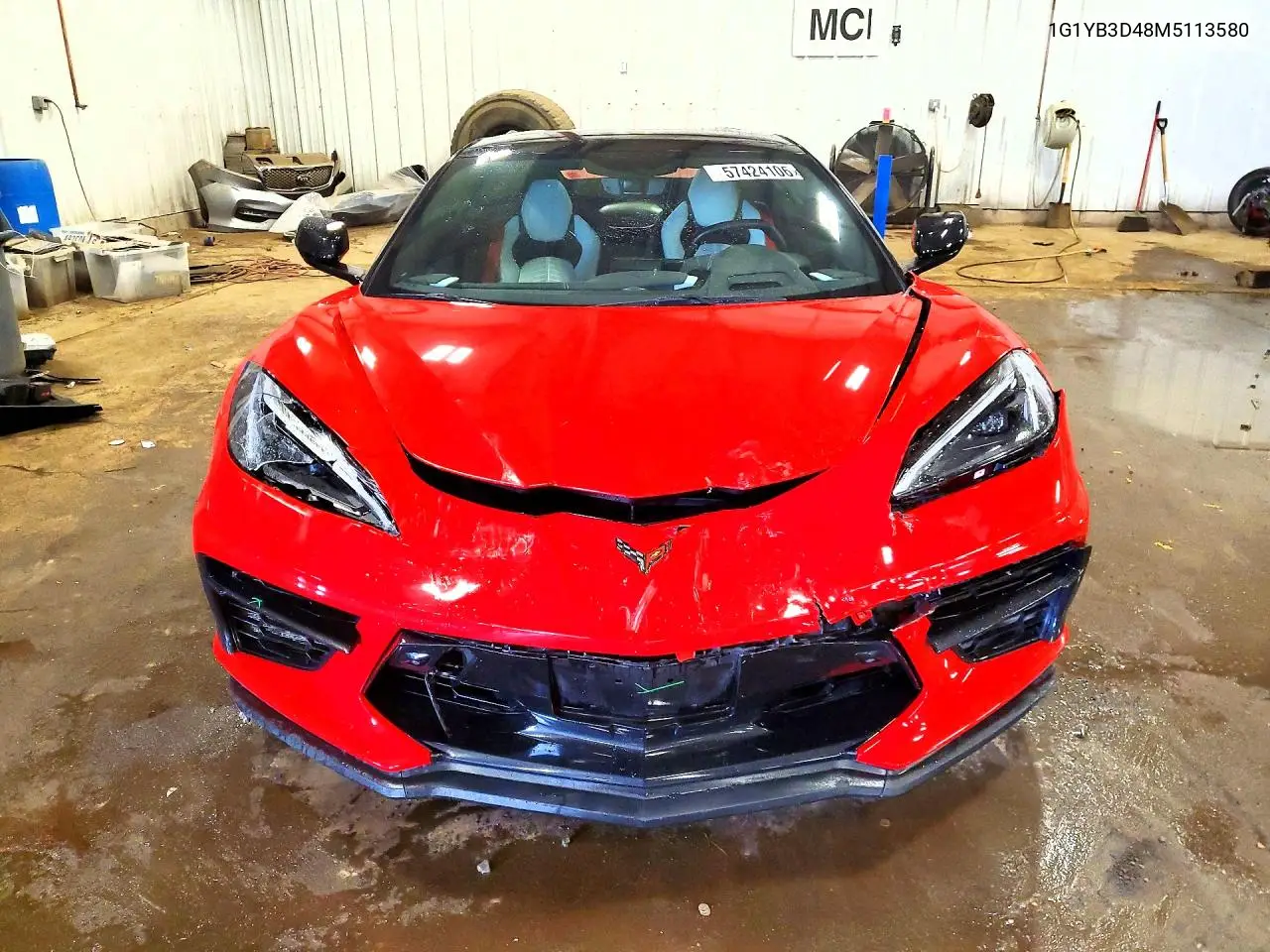 2021 Chevrolet Corvette Stingray 2Lt VIN: 1G1YB3D48M5113580 Lot: 57424106