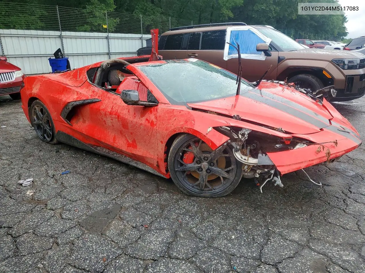 2021 Chevrolet Corvette Stingray 3Lt VIN: 1G1YC2D44M5117083 Lot: 60181996