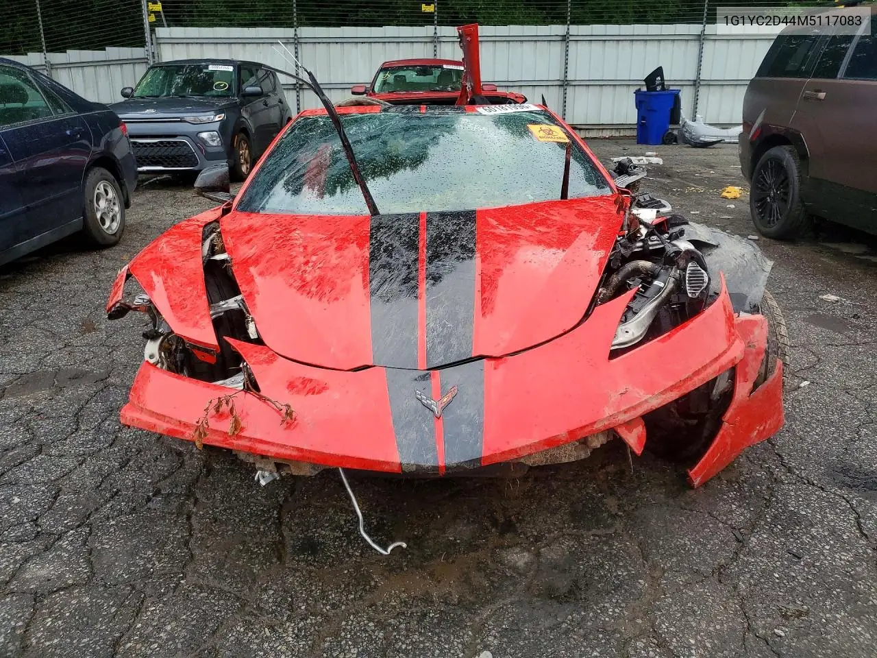 2021 Chevrolet Corvette Stingray 3Lt VIN: 1G1YC2D44M5117083 Lot: 60181996