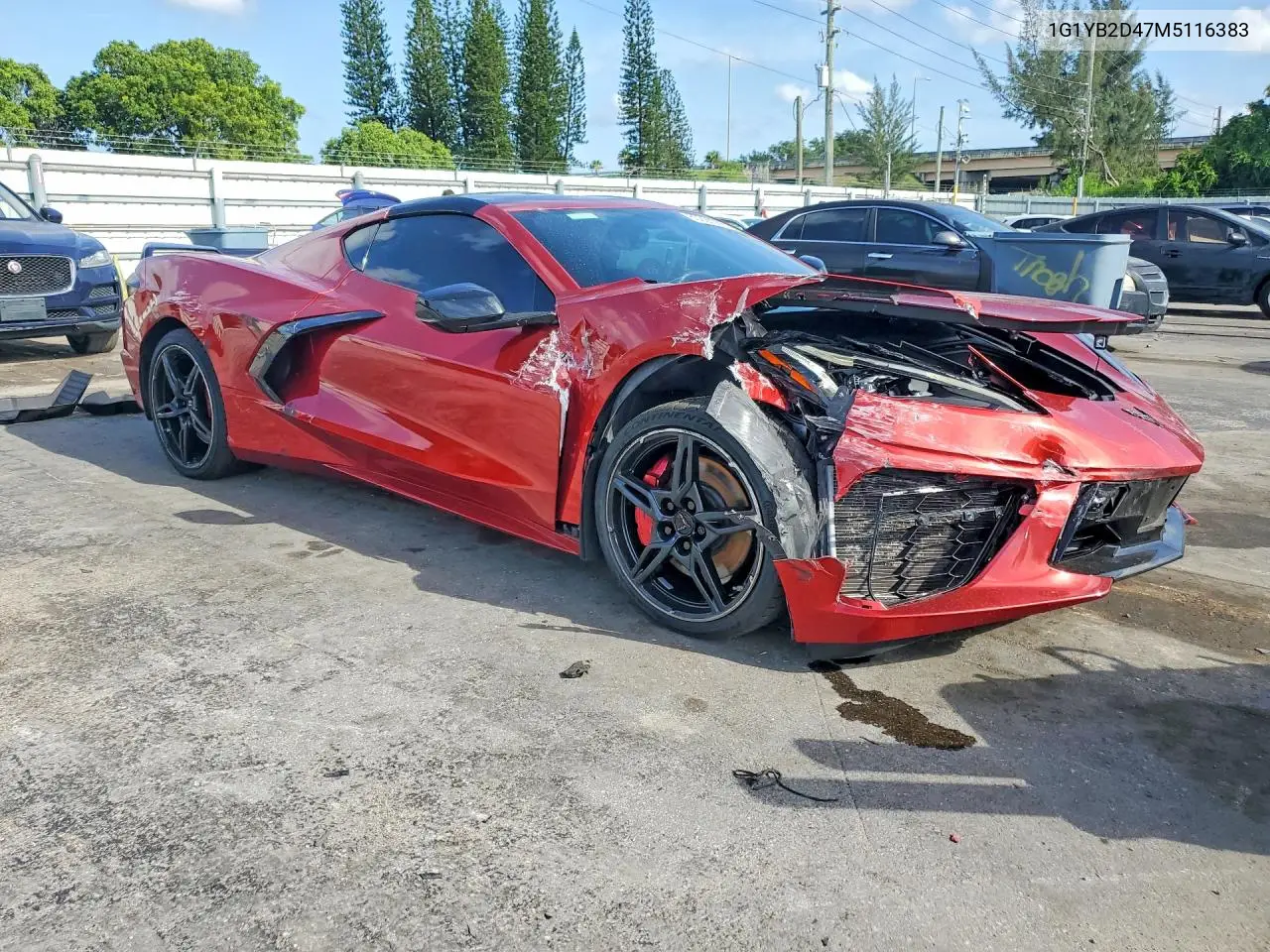 2021 Chevrolet Corvette Stingray 2Lt VIN: 1G1YB2D47M5116383 Lot: 60226386