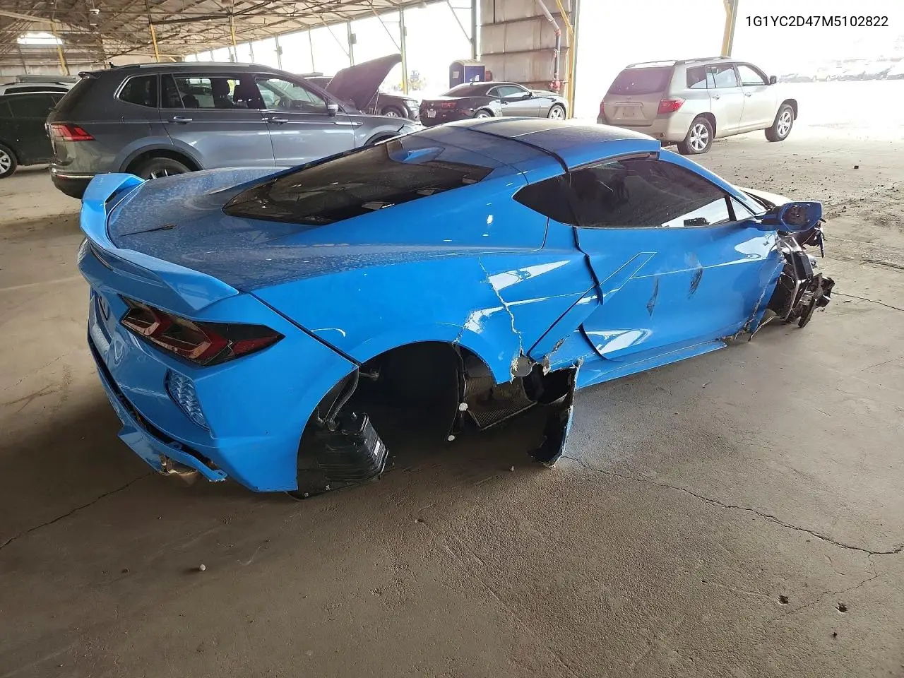 2021 Chevrolet Corvette Stingray 3Lt VIN: 1G1YC2D47M5102822 Lot: 61392086