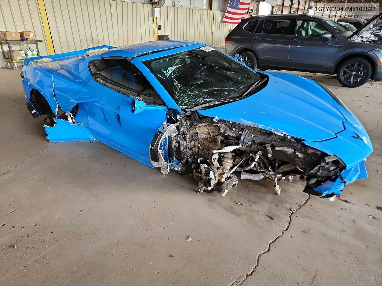 2021 Chevrolet Corvette Stingray 3Lt VIN: 1G1YC2D47M5102822 Lot: 61392086