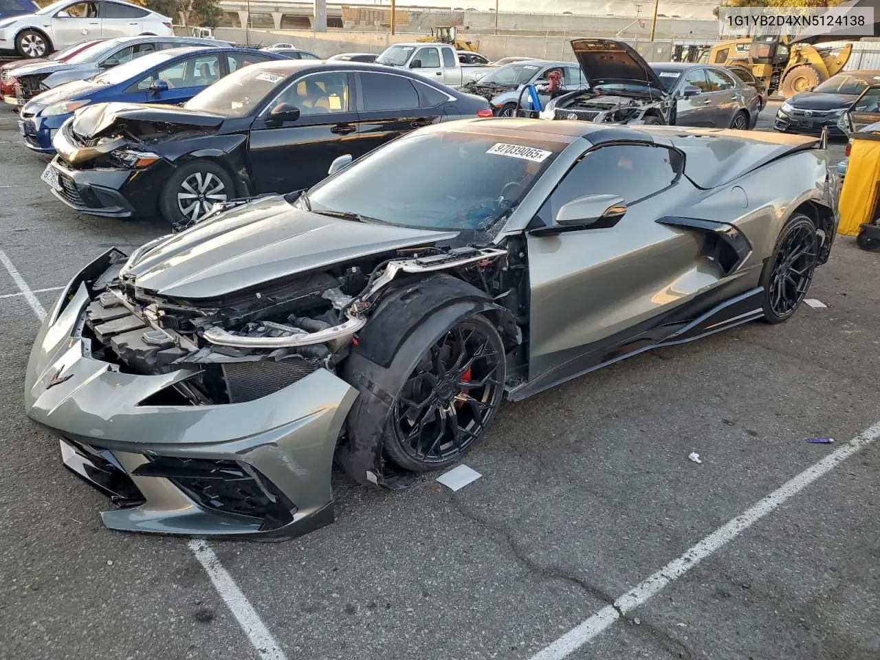 1G1YB2D4XN5124138 2022 Chevrolet Corvette Stingray 2Lt