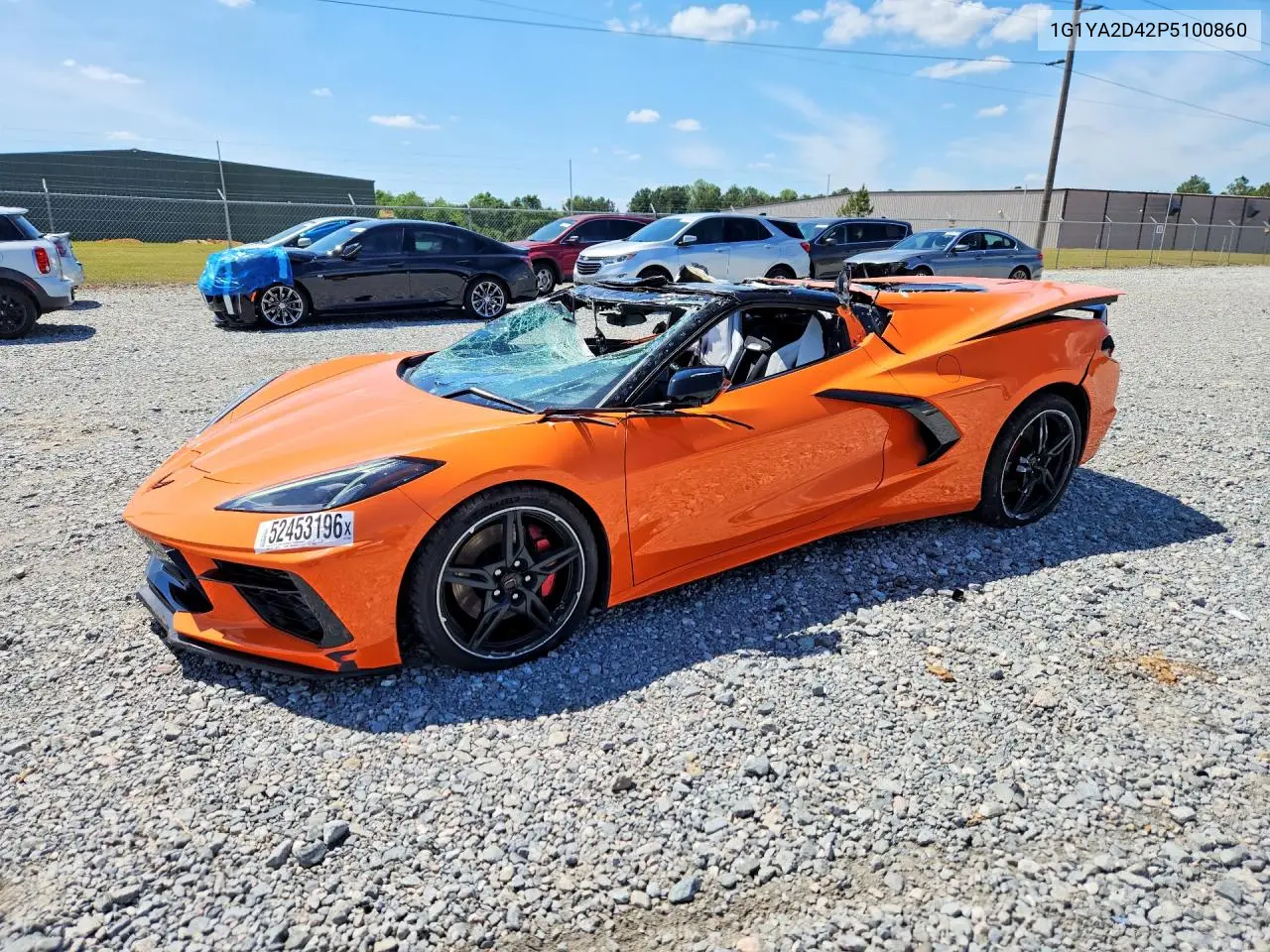 2023 Chevrolet Corvette Stingray 1Lt VIN: 1G1YA2D42P5100860 Lot: 52453196