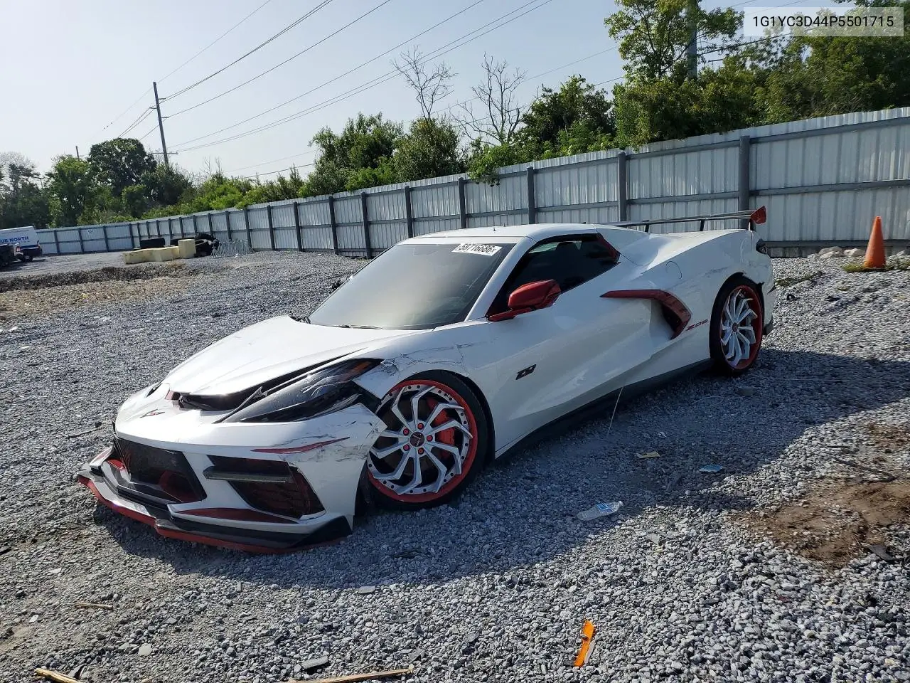 2023 Chevrolet Corvette Stingray 3Lt VIN: 1G1YC3D44P5501715 Lot: 58716686