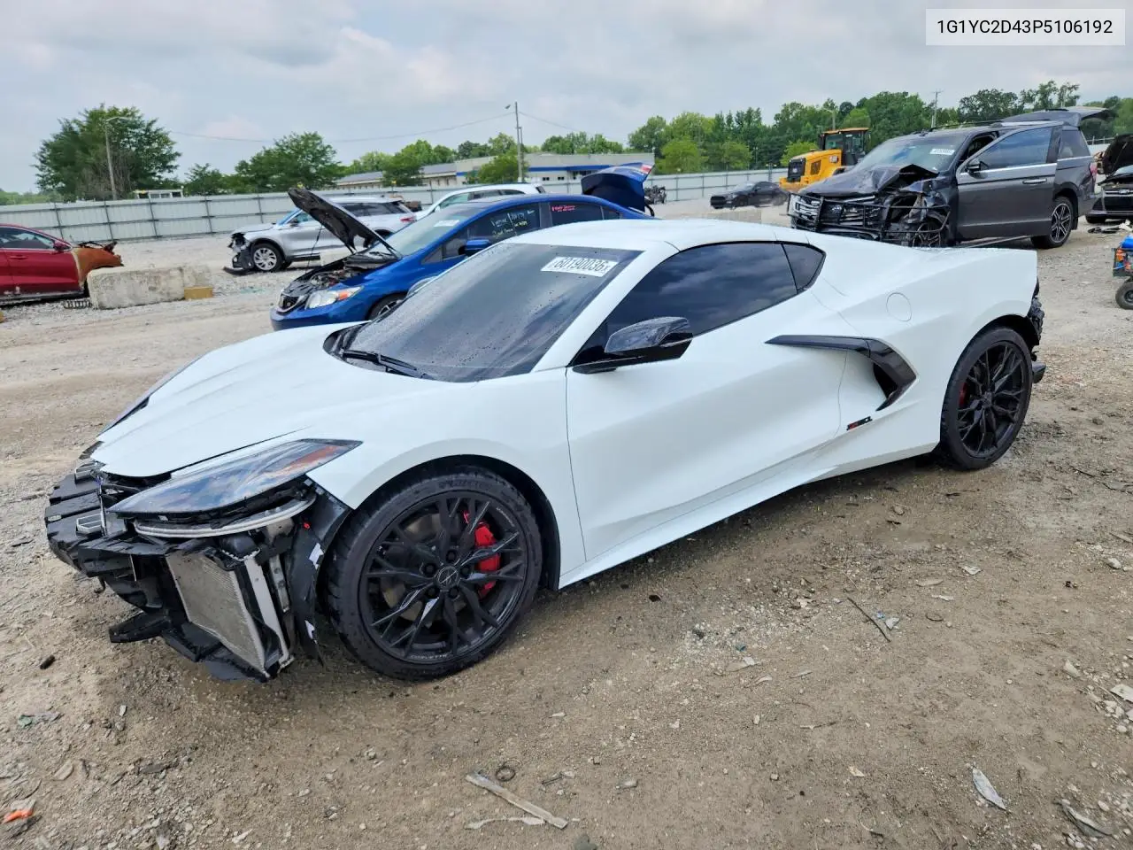 2023 Chevrolet Corvette Stingray 3Lt VIN: 1G1YC2D43P5106192 Lot: 60190036