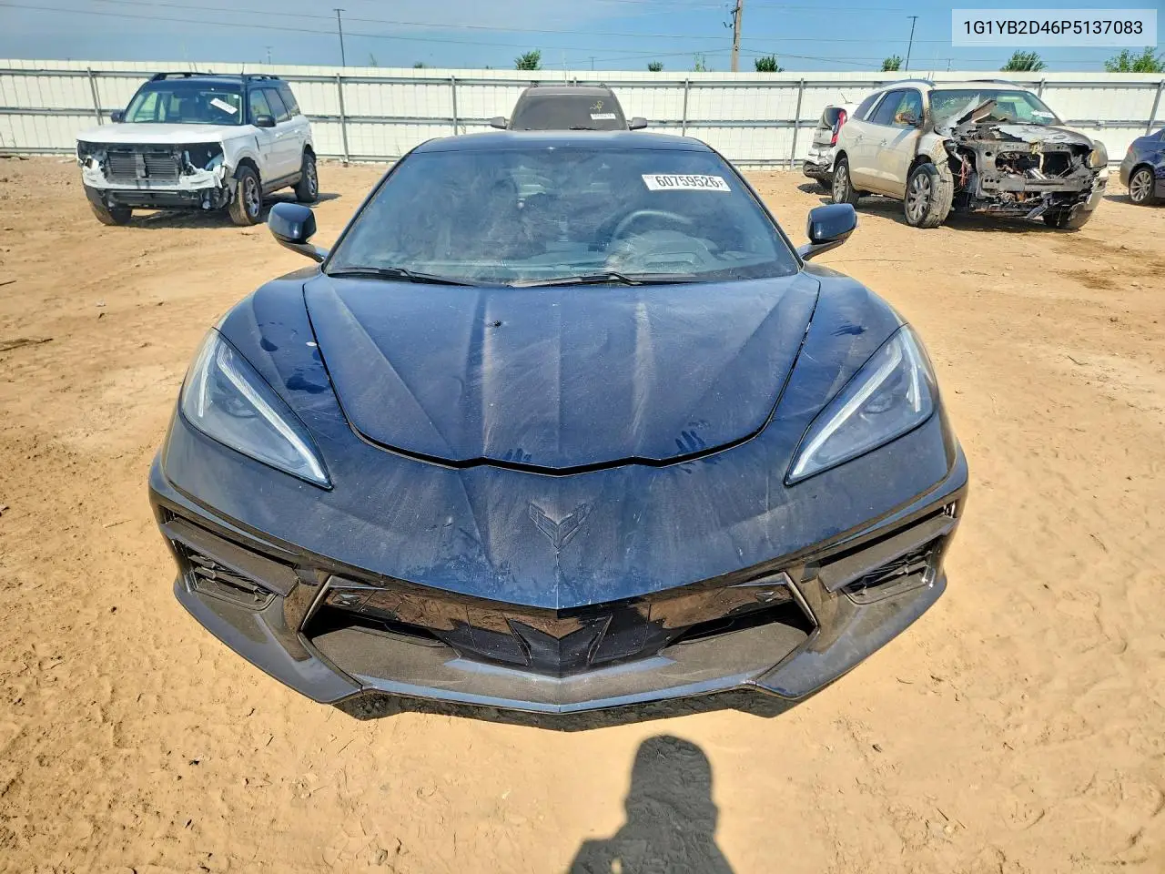 2023 Chevrolet Corvette Stingray 2Lt VIN: 1G1YB2D46P5137083 Lot: 60759526