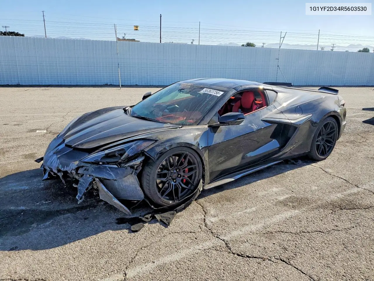 2024 Chevrolet Corvette Z06 3Lz VIN: 1G1YF2D34R5603530 Lot: 56363756