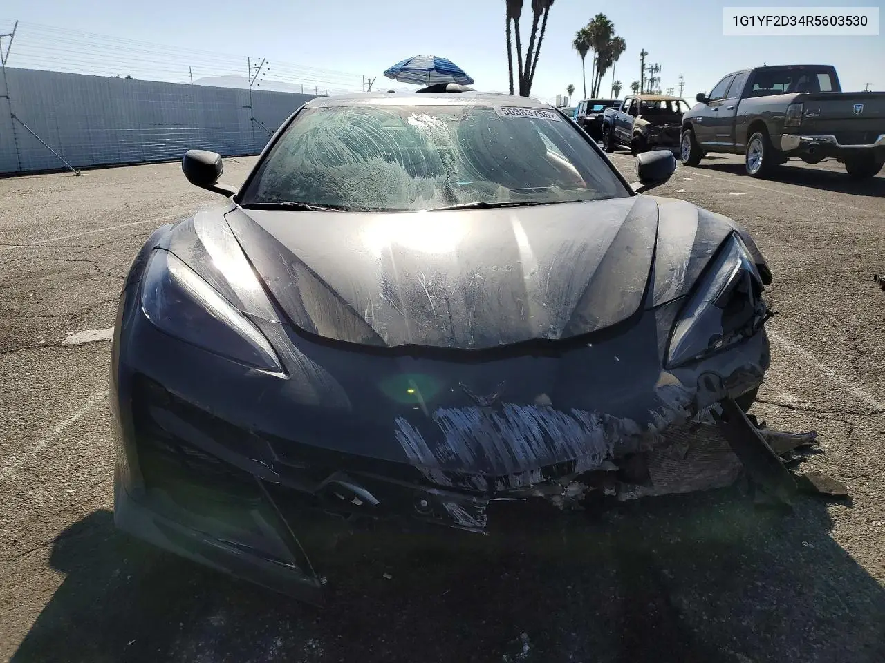 2024 Chevrolet Corvette Z06 3Lz VIN: 1G1YF2D34R5603530 Lot: 56363756