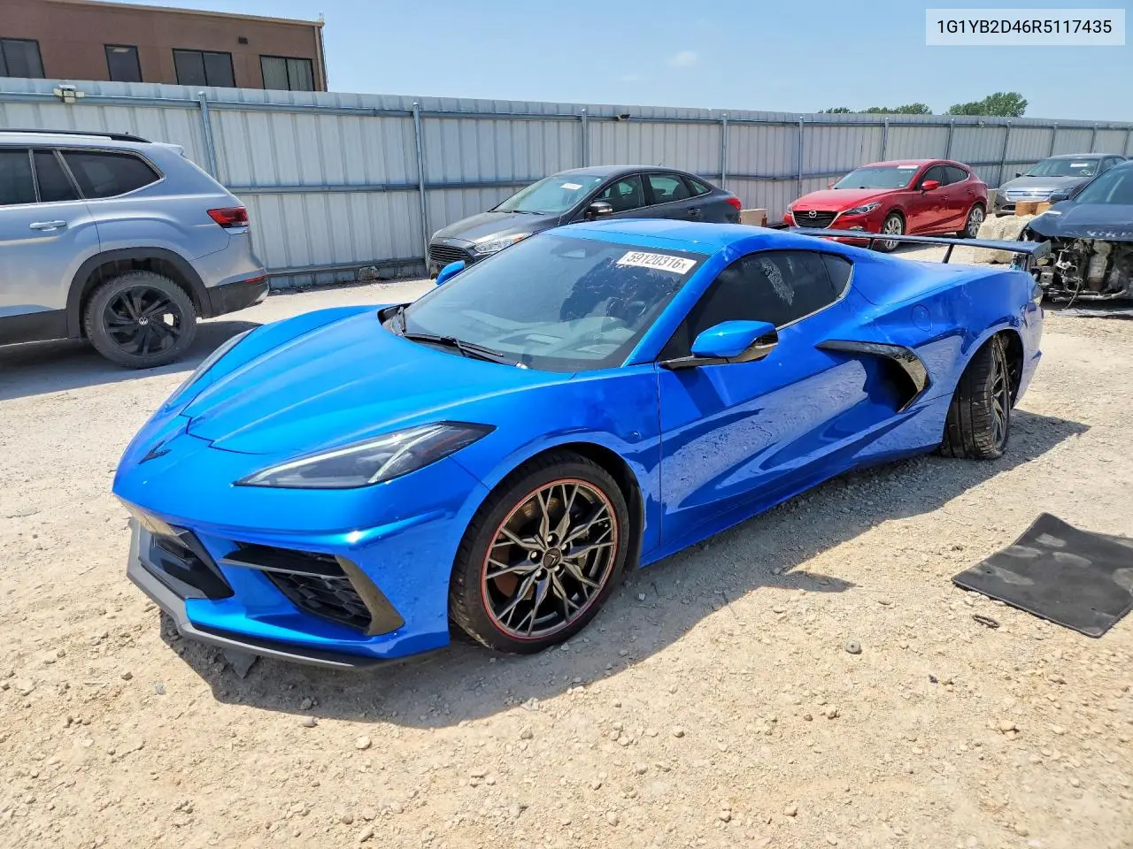 2024 Chevrolet Corvette Stingray 2Lt VIN: 1G1YB2D46R5117435 Lot: 59120316