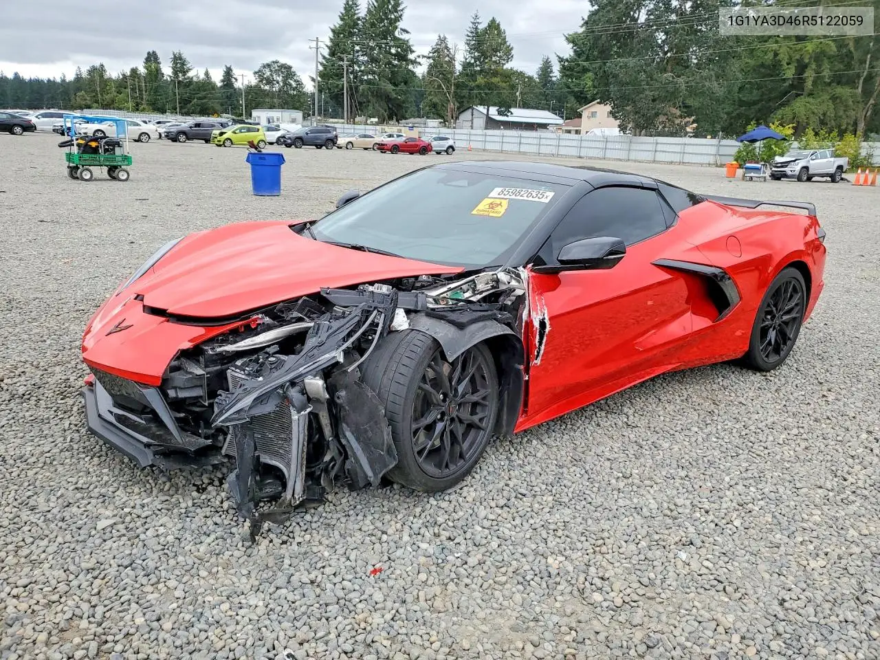 2024 Chevrolet Corvette Stingray 1Lt VIN: 1G1YA3D46R5122059 Lot: 85982635