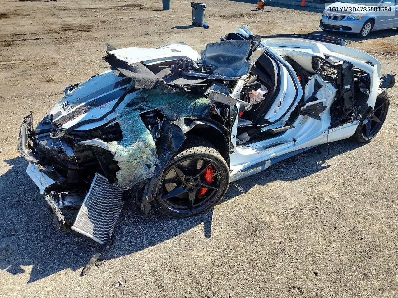 2025 Chevrolet Corvette E-Ray 3Lz VIN: 1G1YM3D47S5501584 Lot: 60596356