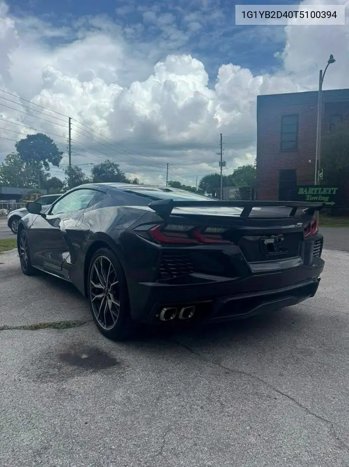 2026 Chevrolet Corvette Stingray 2Lt VIN: 1G1YB2D40T5100394 Lot: 61070116