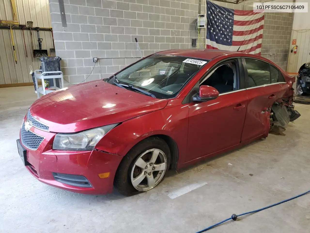 1G1PF5SC6C7106409 2012 Chevrolet Cruze Lt