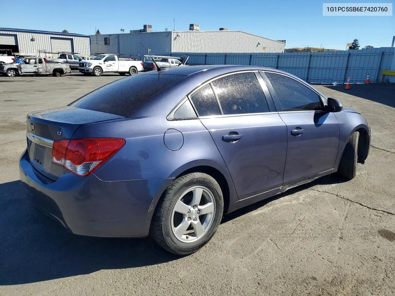2014 Chevrolet Cruze Lt VIN: 1G1PC5SB6E7420760 Lot: 62134326