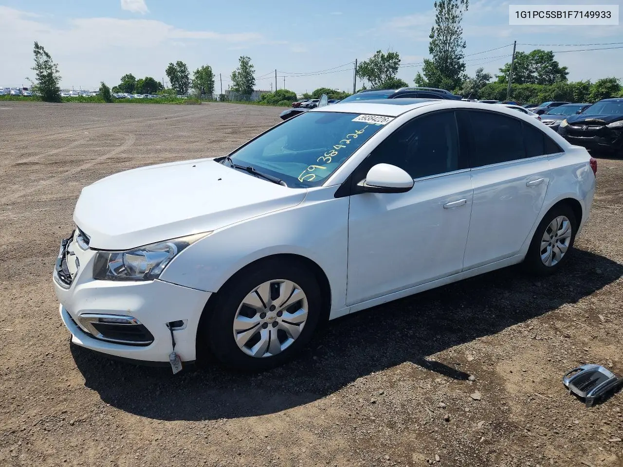 2015 Chevrolet Cruze Lt VIN: 1G1PC5SB1F7149933 Lot: 59384226
